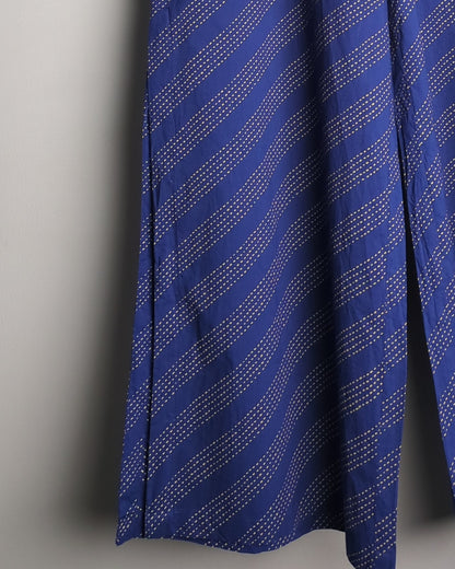 Jisora Blue Wide-Leg Trousers