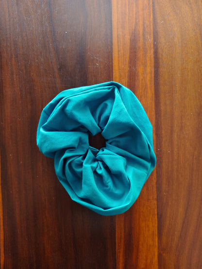 Prelo medium plain blue scrunchie