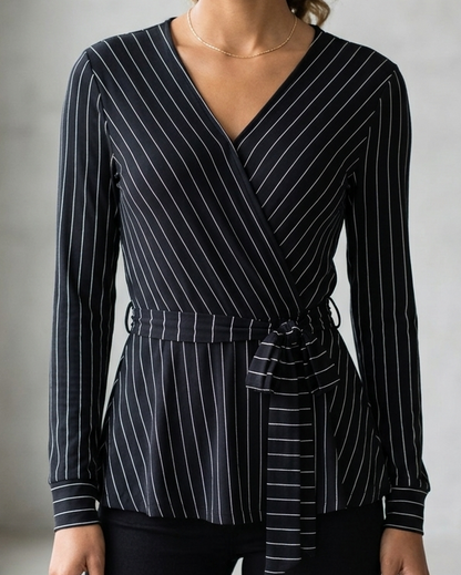 Cottonworld Black Striped Wrap