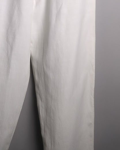 Zara White Casual Trousers