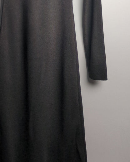 Na-Kd Black Ribbed Dress