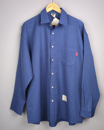 Lumen Blue Button-Down Shirt