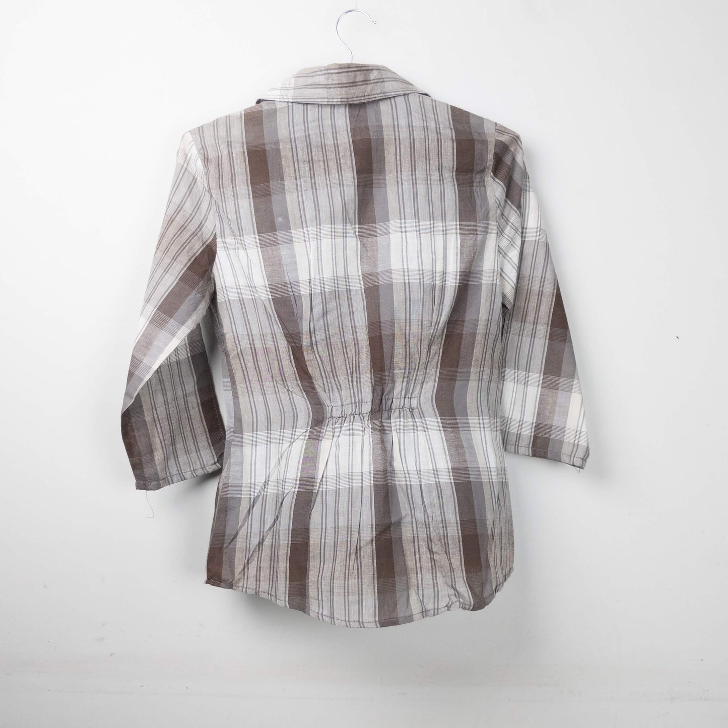 Plaid Button-Up Shirt