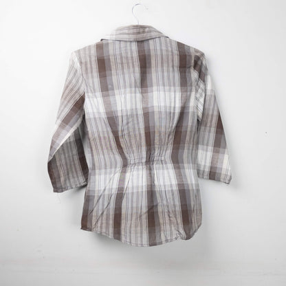Plaid Button-Up Shirt