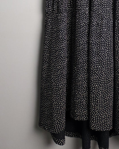 Zara Black Polka-Dot Dress