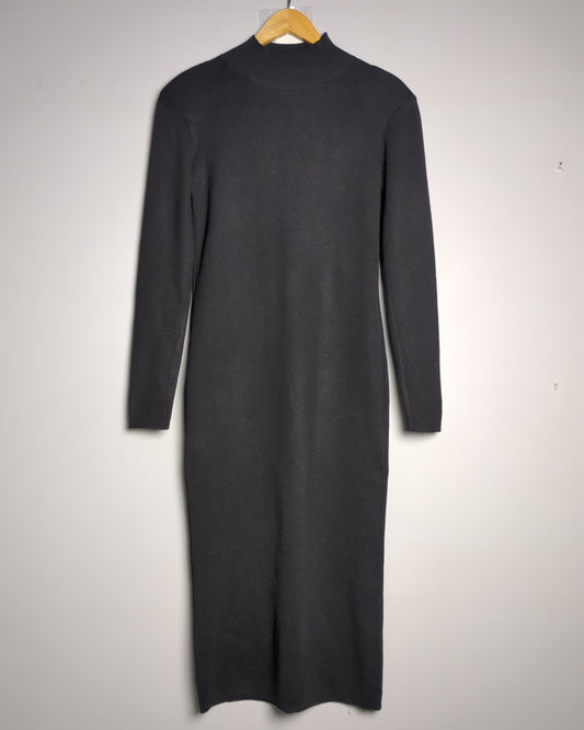 H&M Black Mock-Neck Dress