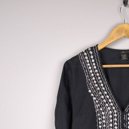 Embroidered Black