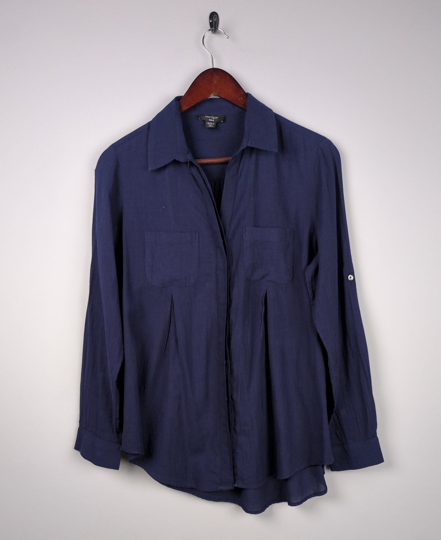 Navy Button-down