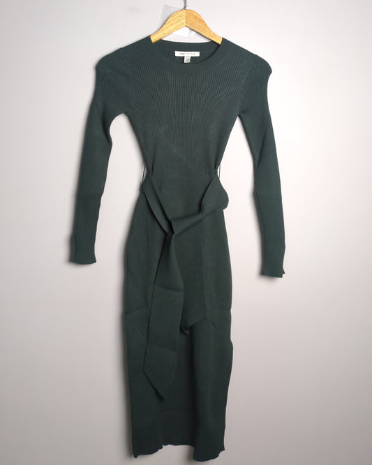 Forever New Green Ribbed Dress