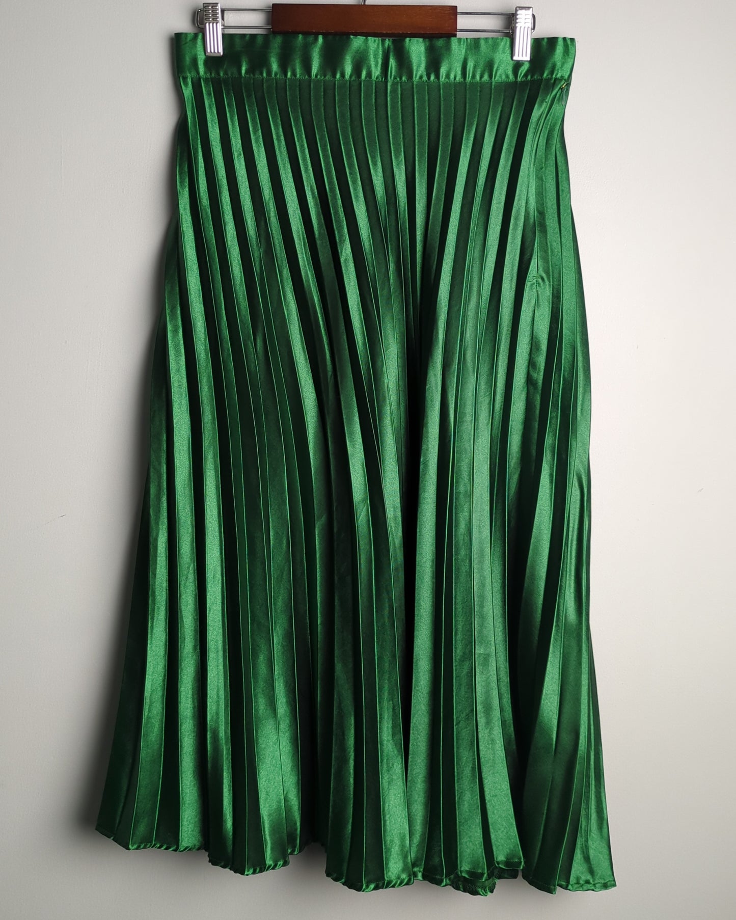 Uptownie Green Pleated Skirt