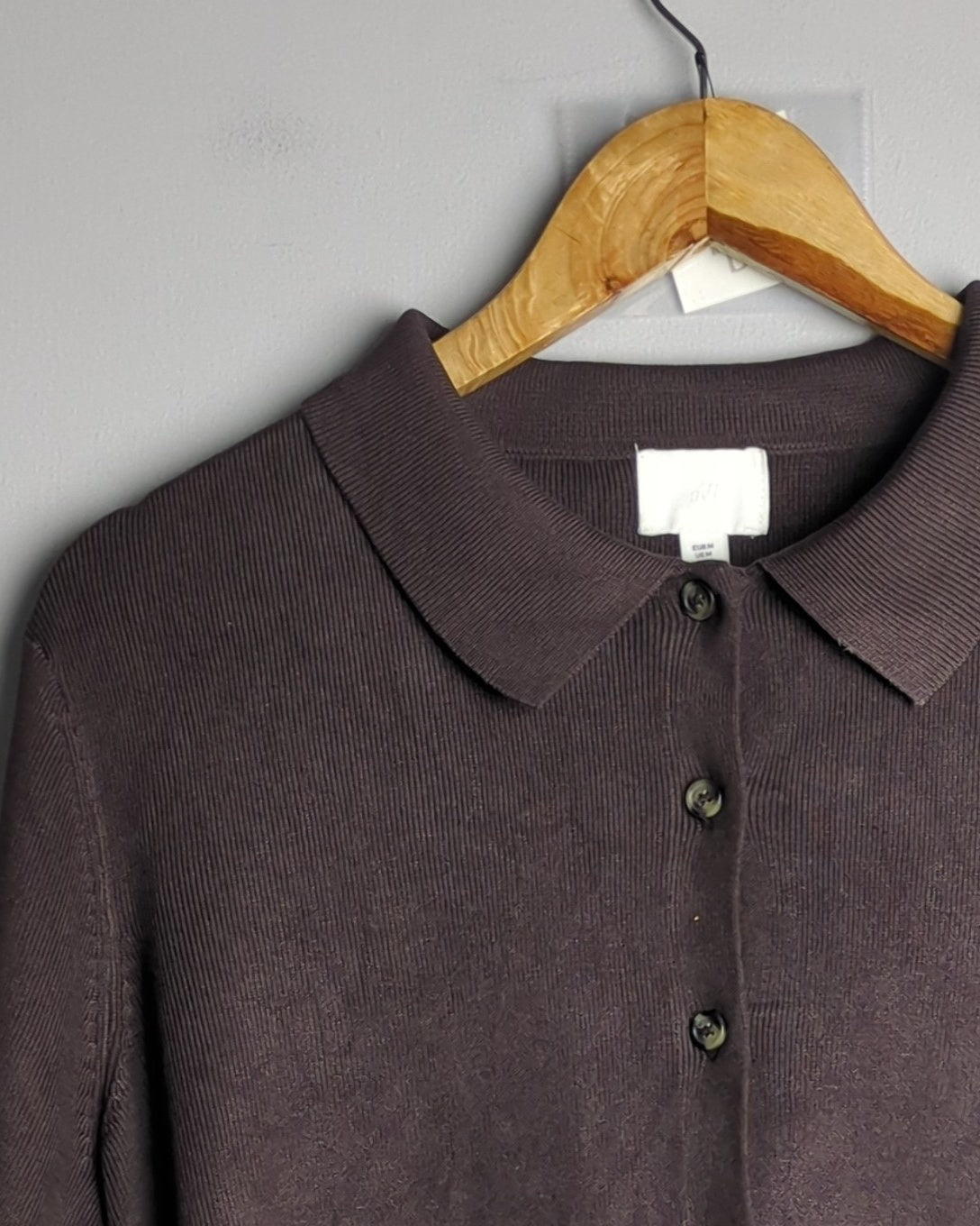 H&M Brown Knit Polo
