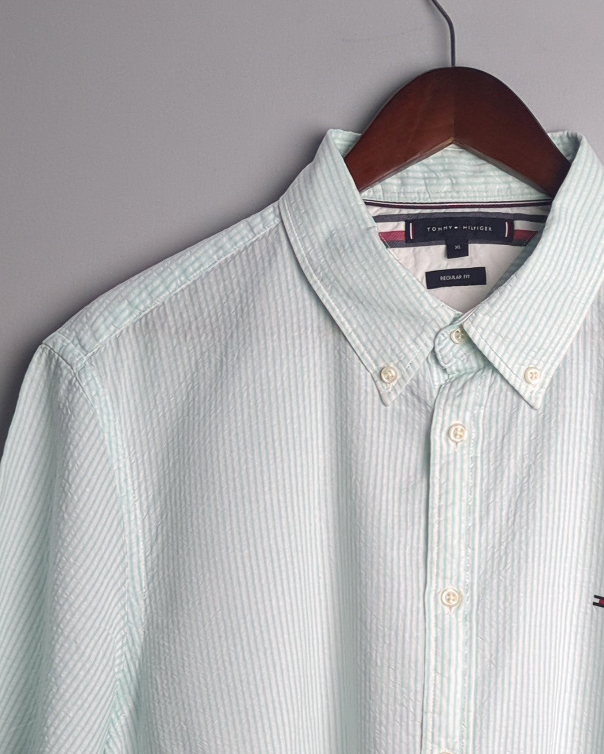 Tommy Hilfiger Cropped Seersucker Shirt