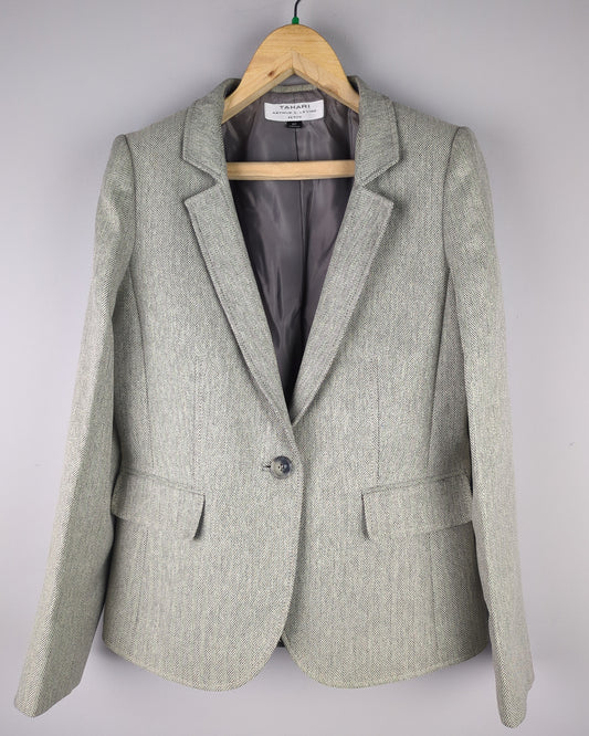 Tahari Arthur S Levine Gray Blazer Jacket