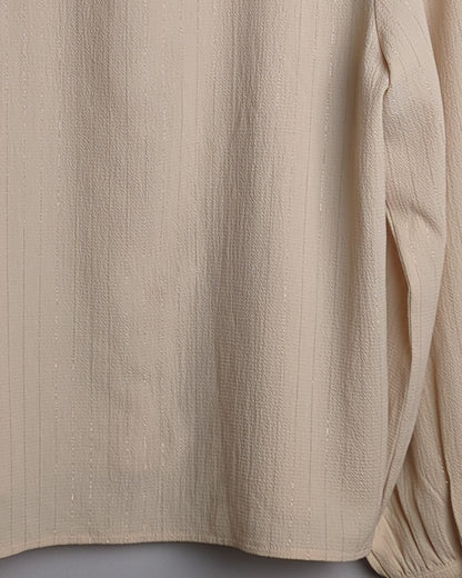 Camla Beige Sequin Blouse