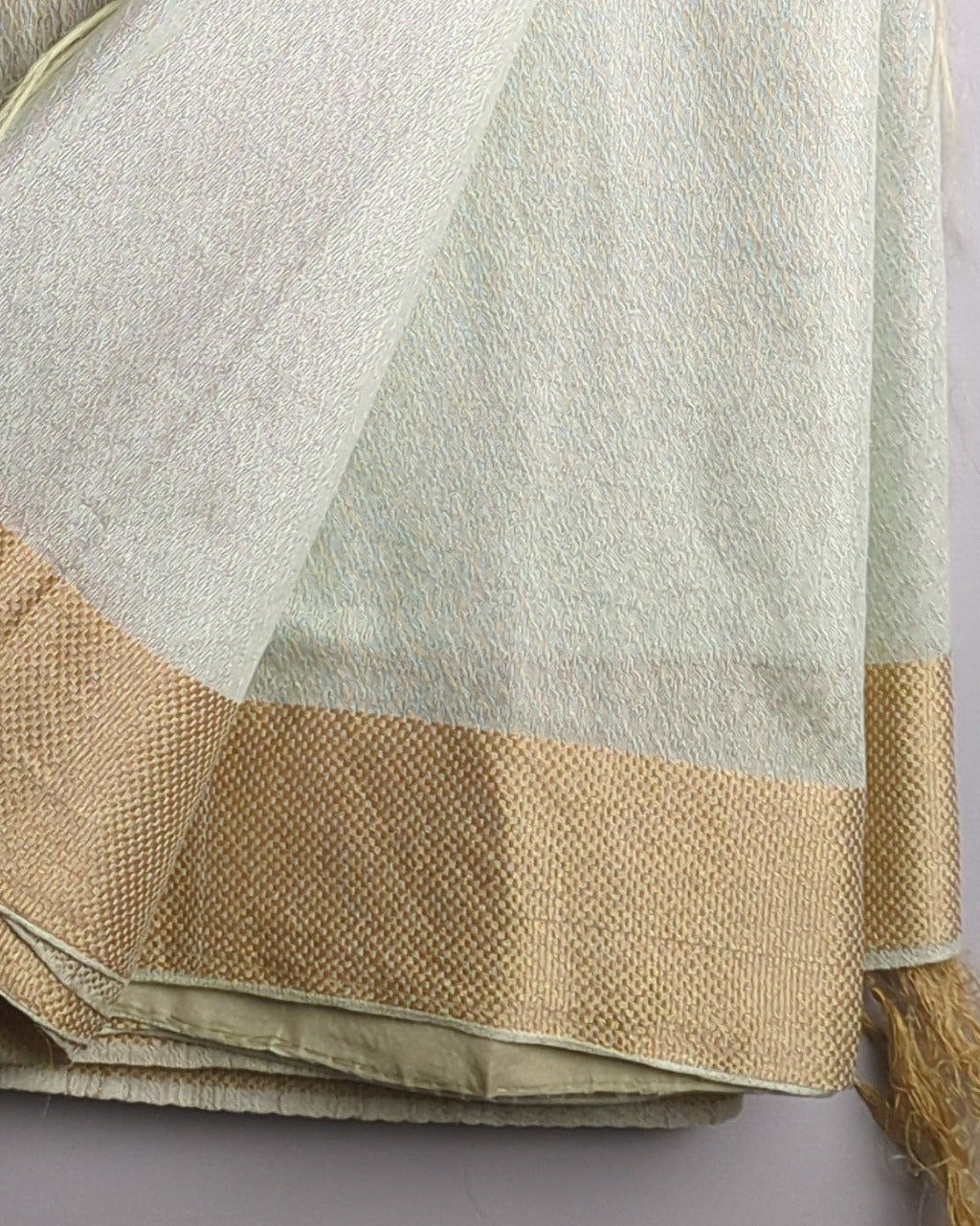 Beige Woven Saaree