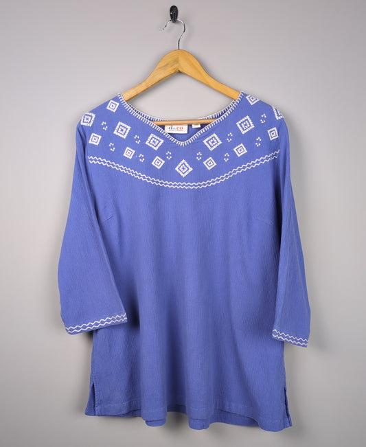 Embroidered Azure