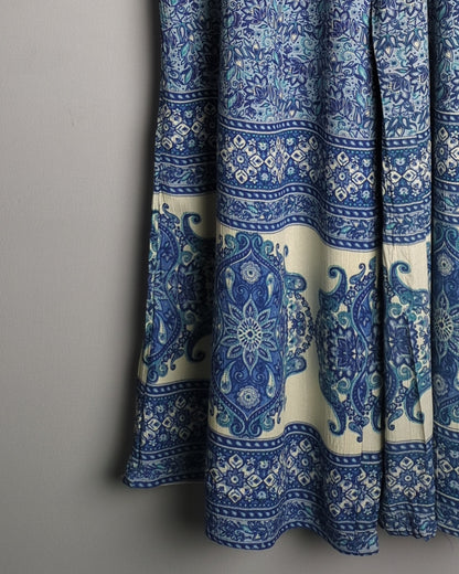 Romantic Gypsy Blue Wide-Leg Pants