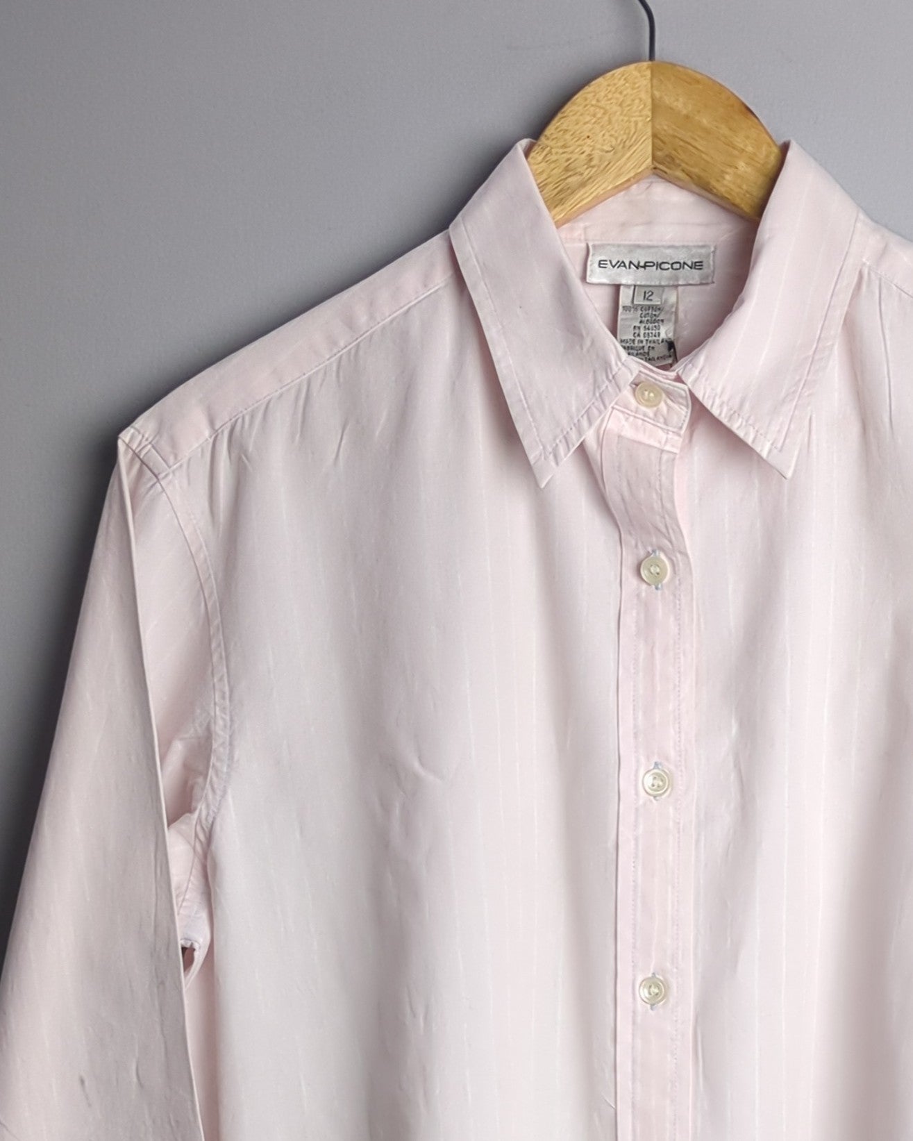 Evan Picone Pink Button-Down Shirt