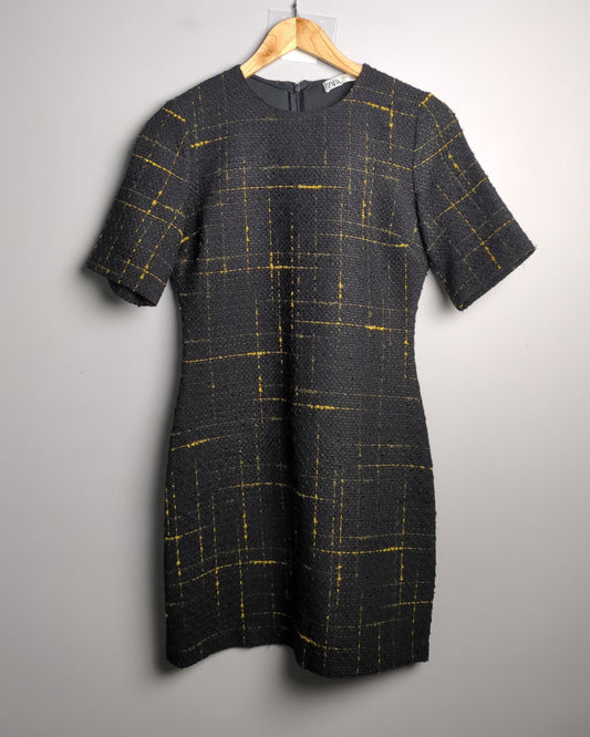Zara Black Tweed Dress