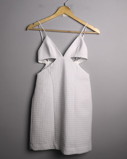 Zara White Cutout Dress