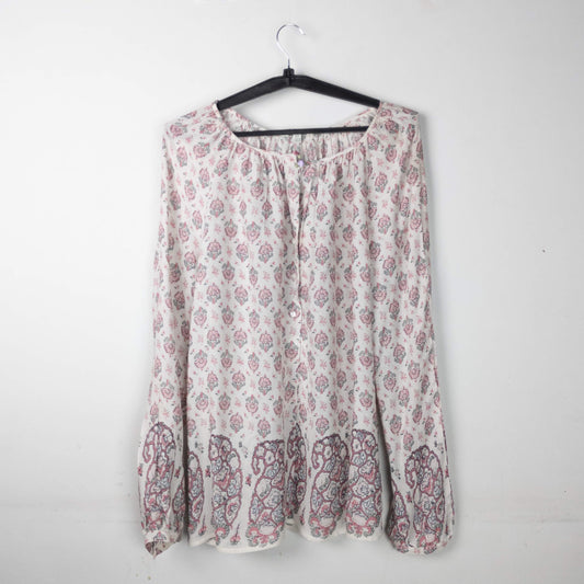 Printed Long Sleeve Blouse