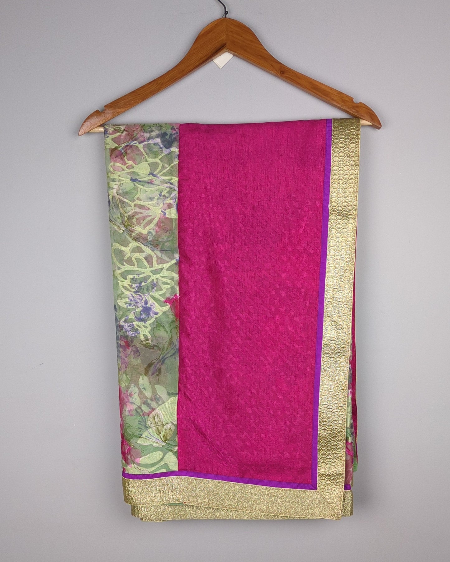 Wine Floral Saree