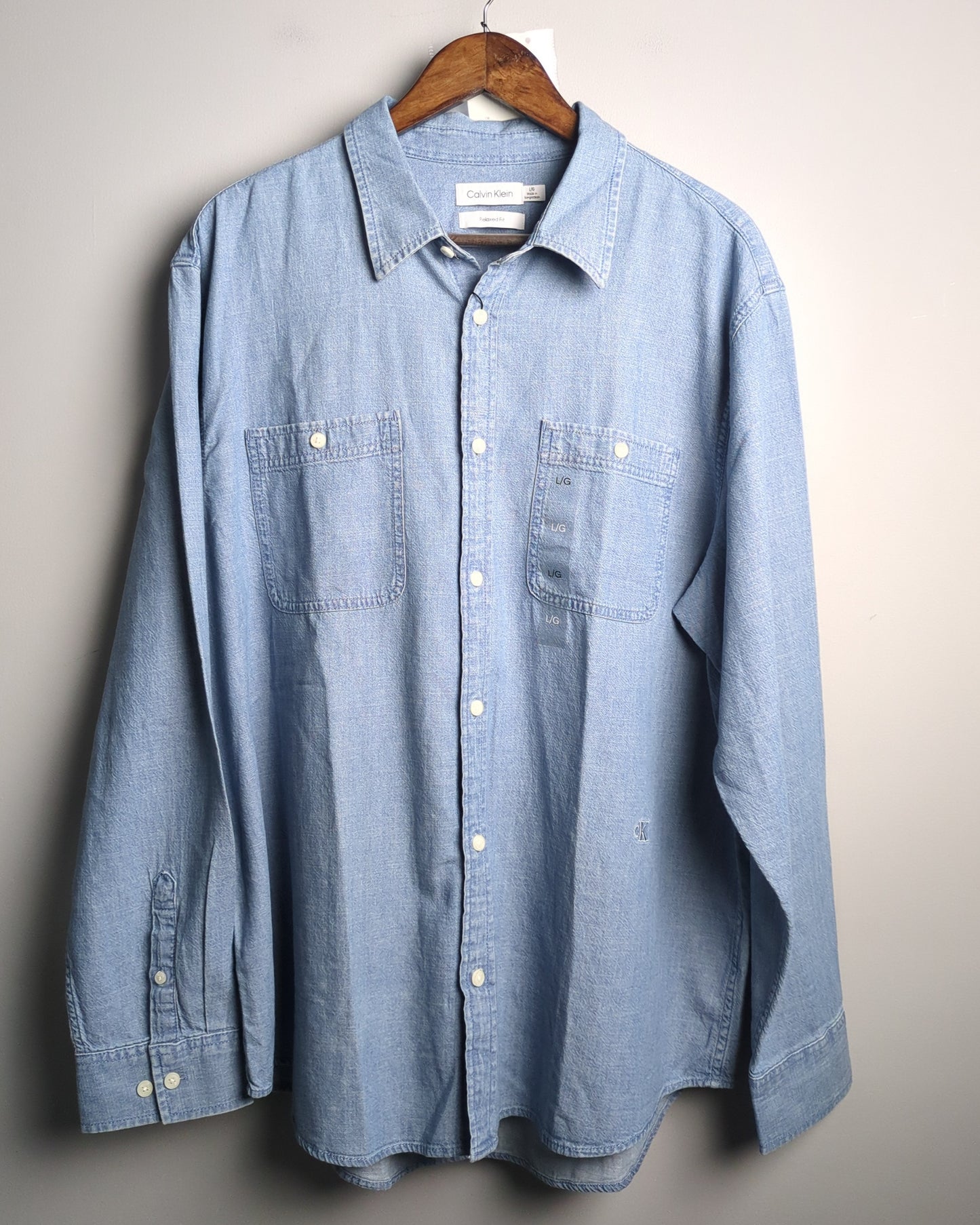 Calvin Klein Blue Denim Shirt