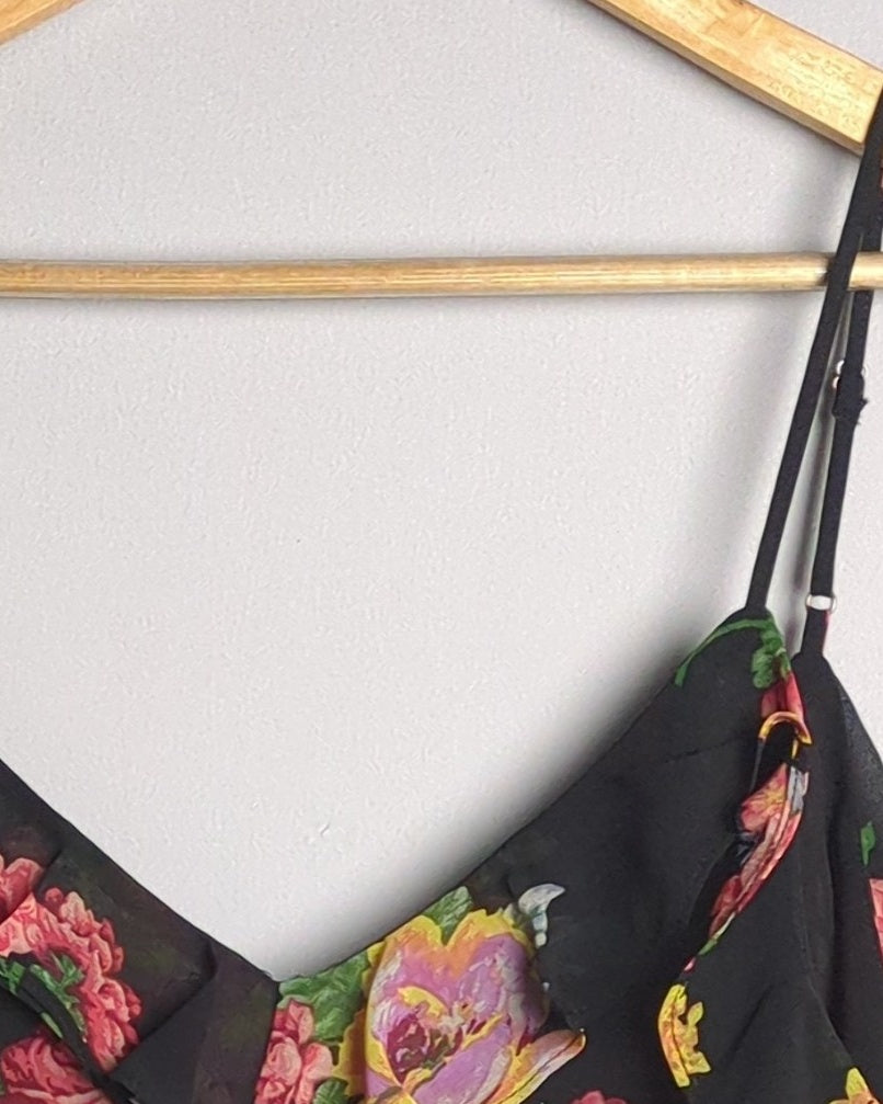 Black Ruffle Camisole