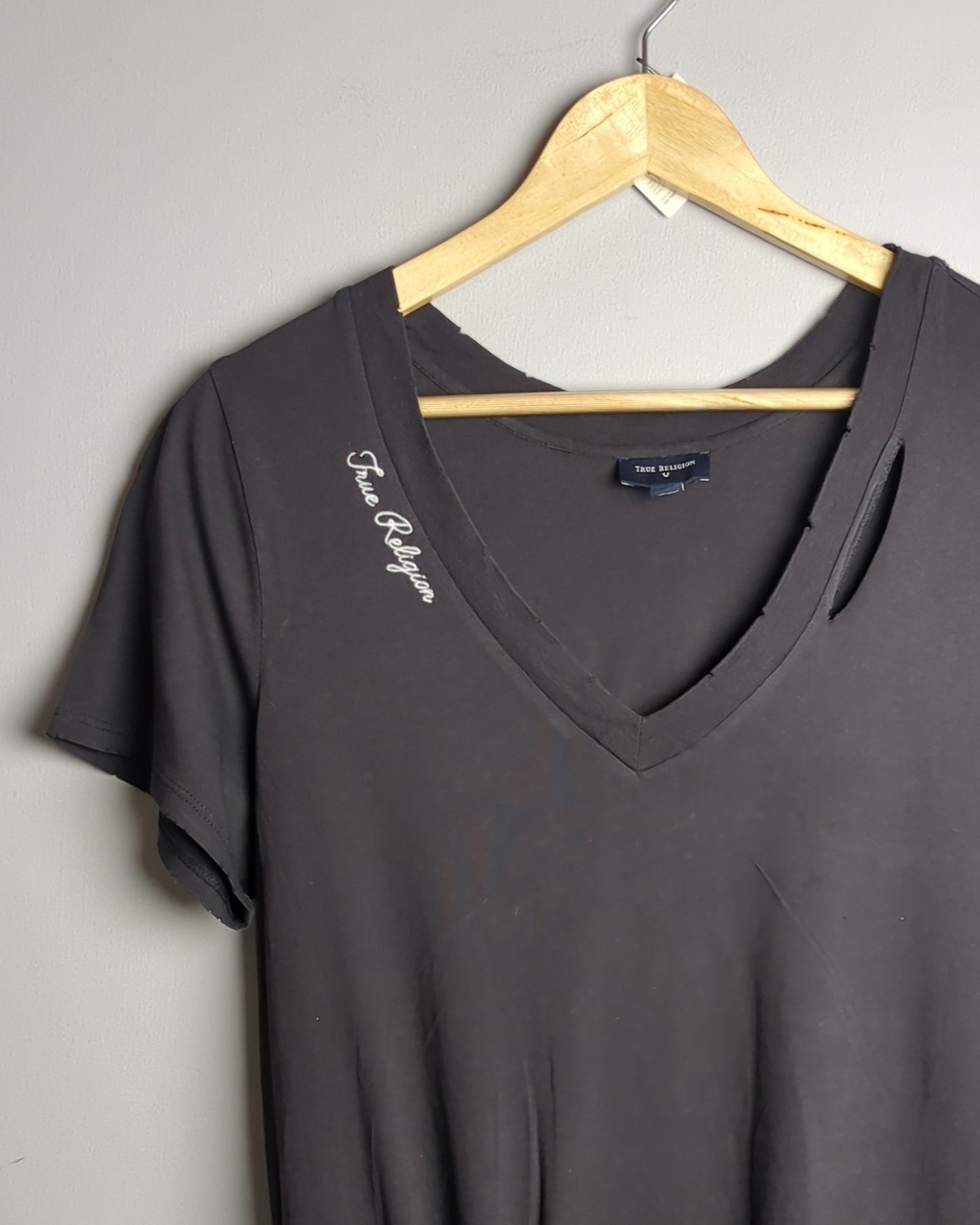 True Religion Gray T-Shirt Dress
