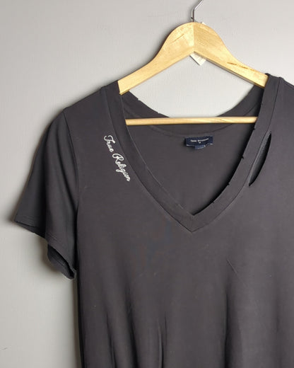 True Religion Gray T-Shirt Dress