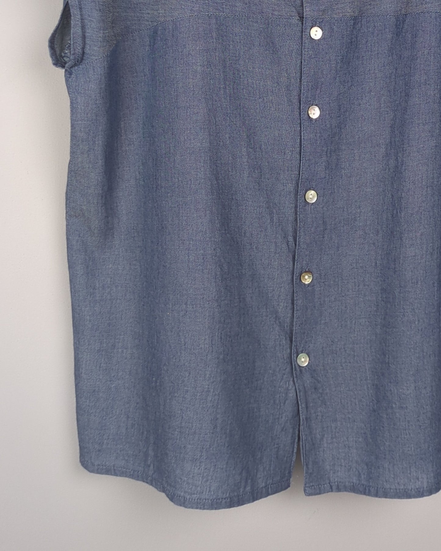 Cottonworld Blue Denim Blouse