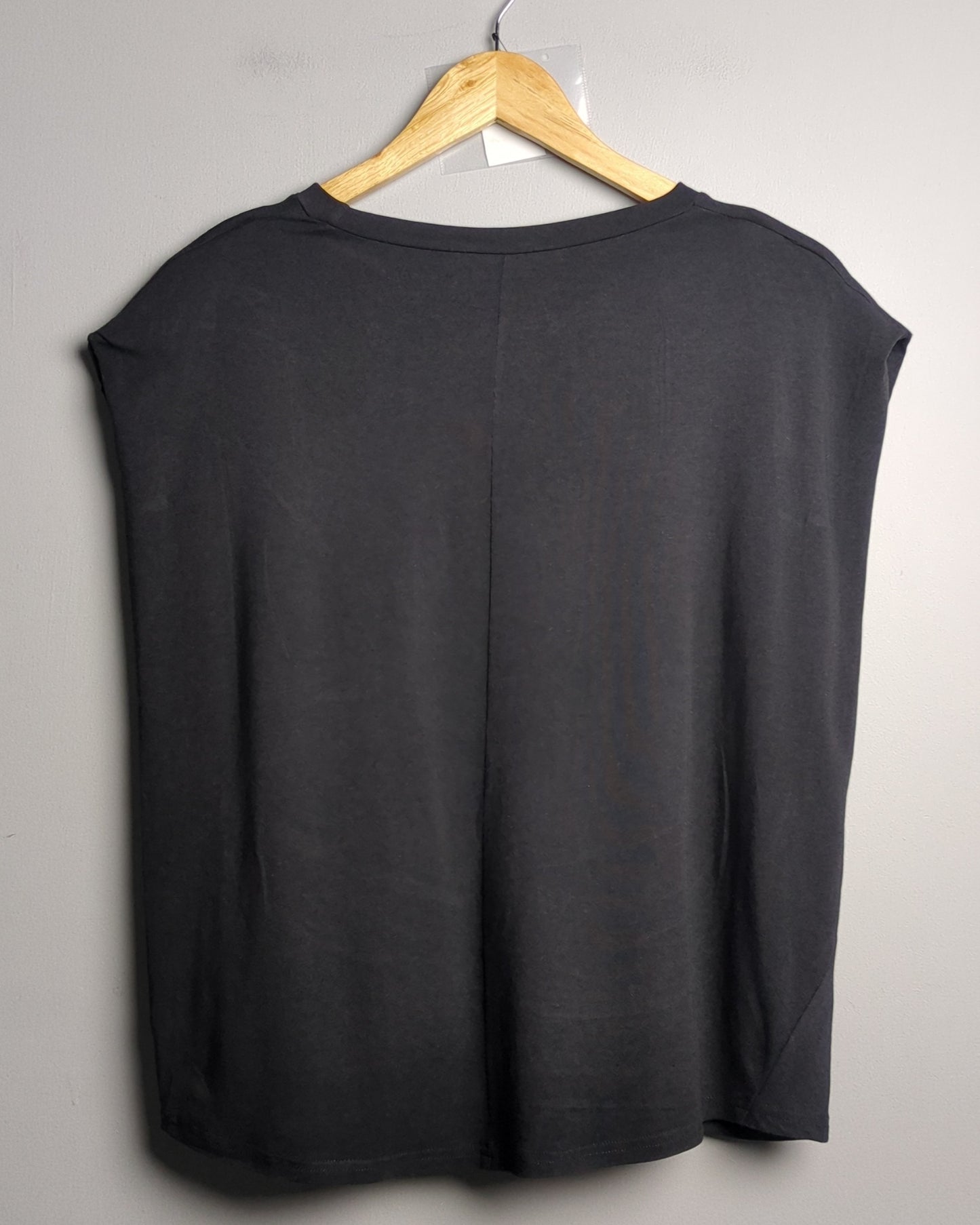 Cotton World Black Sleeveless Top
