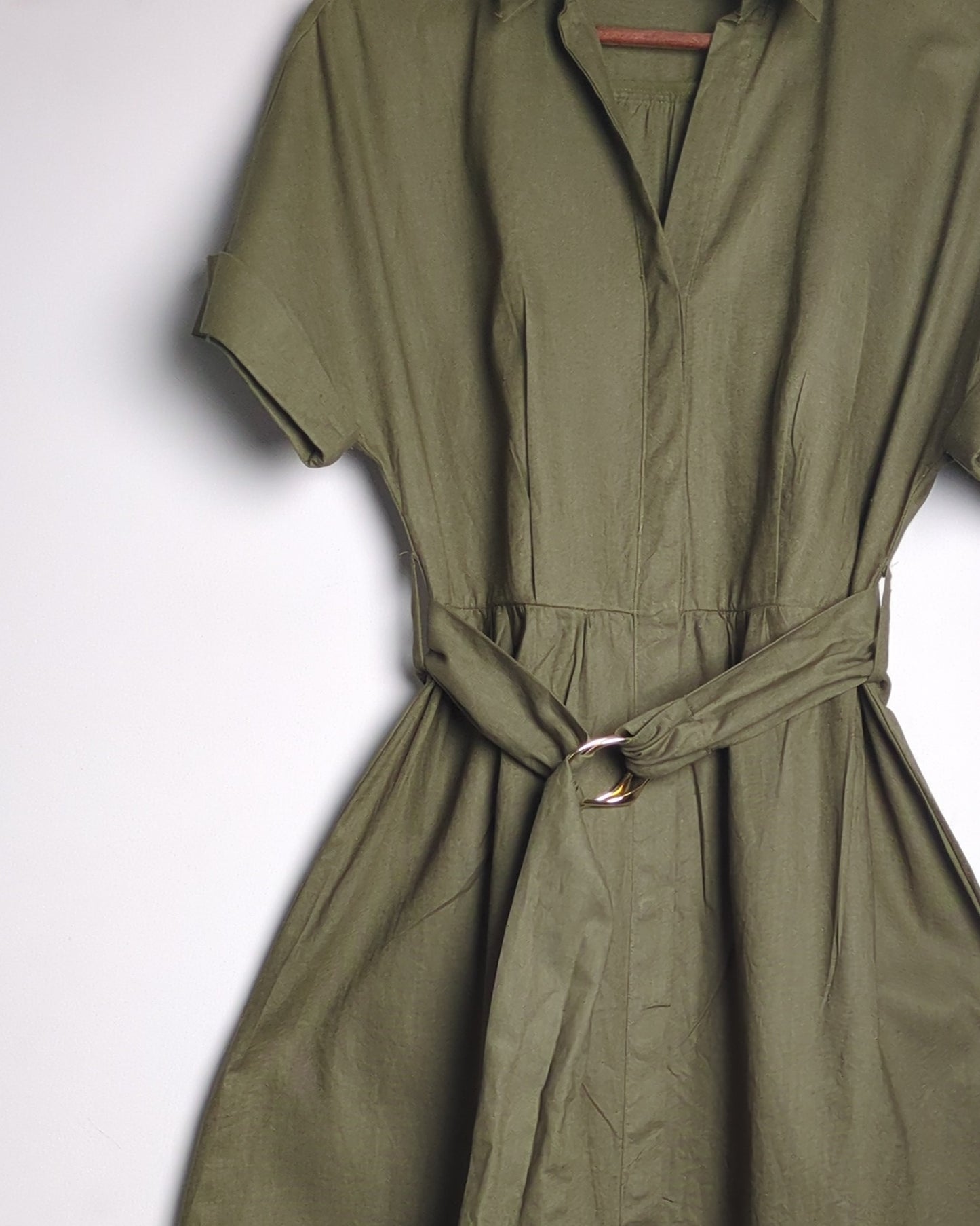 Zara Green Shirt Dress