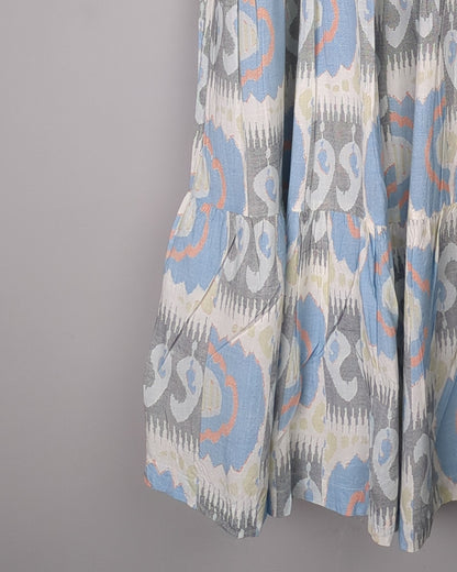 Bombay Catsey Blue Tiered Dress