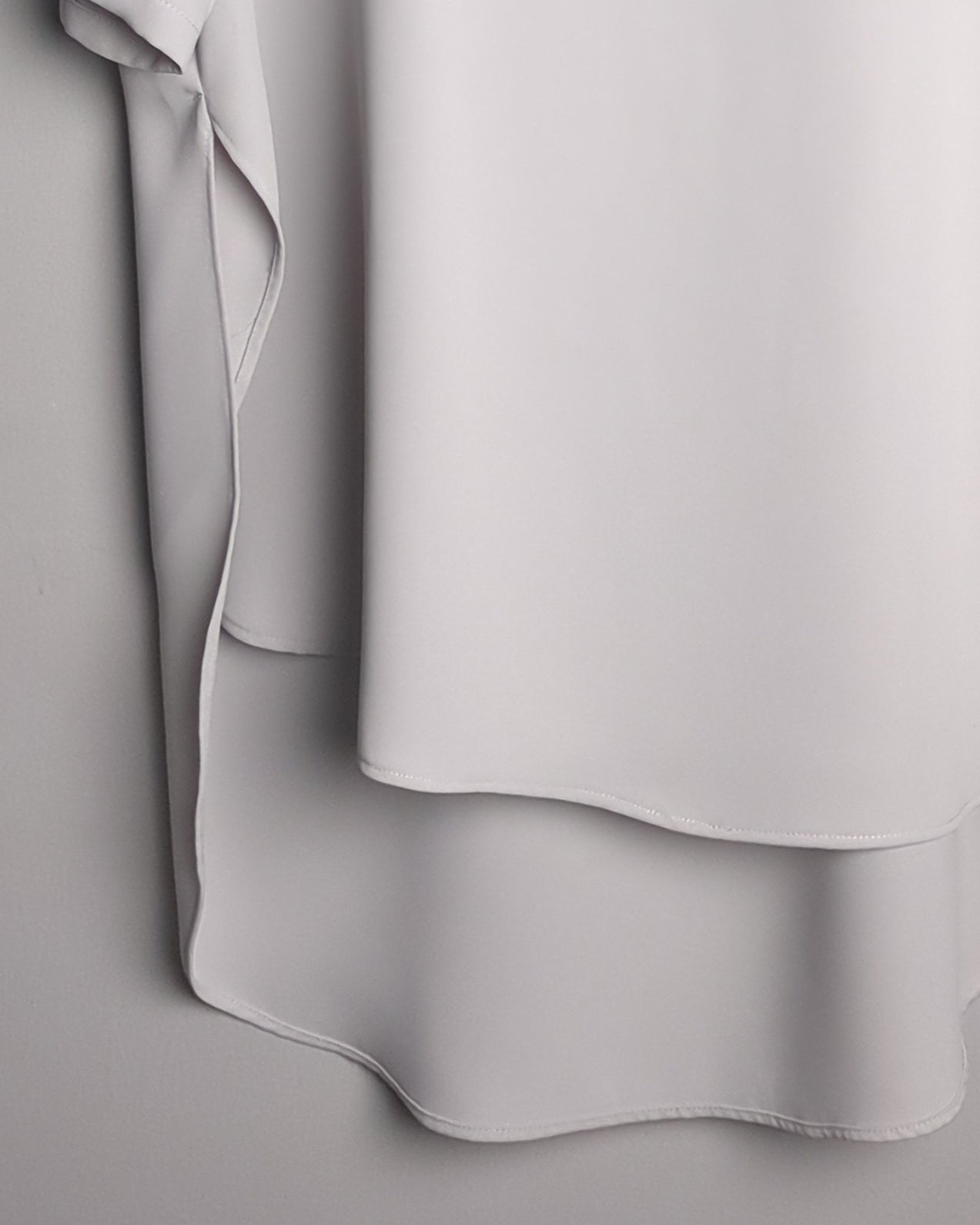 Topshop Gray High-Low Blouse
