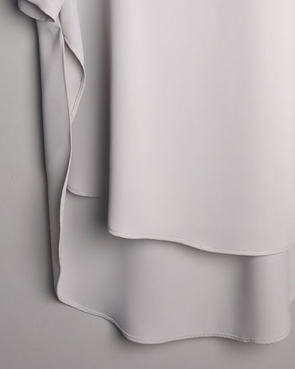 Topshop Gray High-Low Blouse