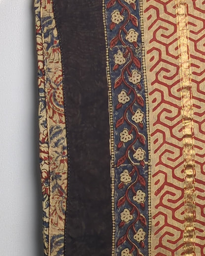 Beige Printed Saaree