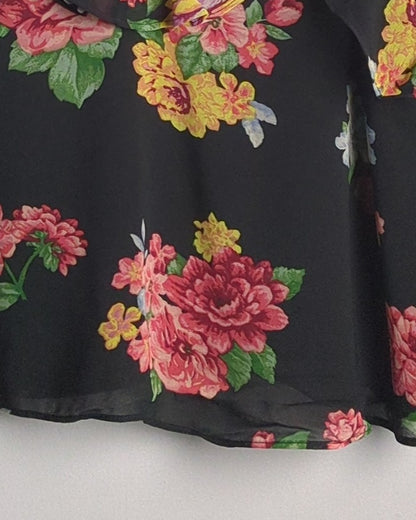 Black Ruffle Camisole
