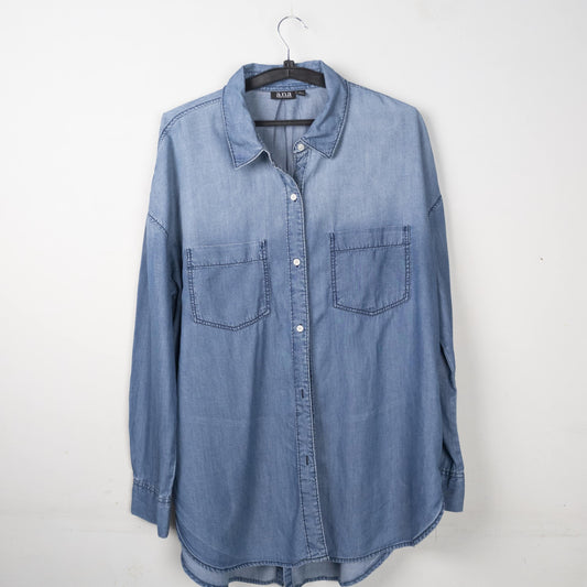 Denim Long Sleeve Button Down Shirt