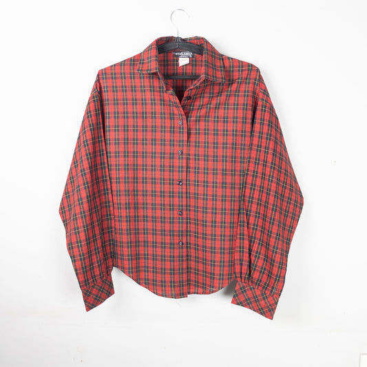 Plaid Long Sleeved Button Shirt