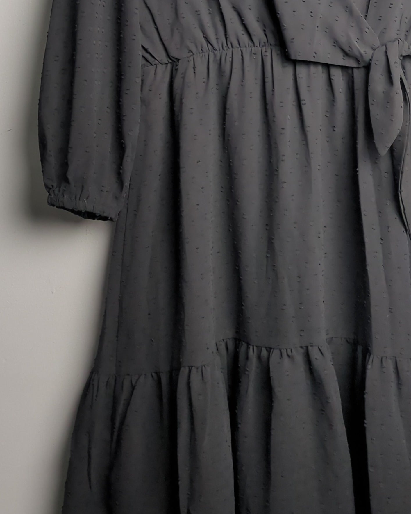 Rio Black Wrap Dress