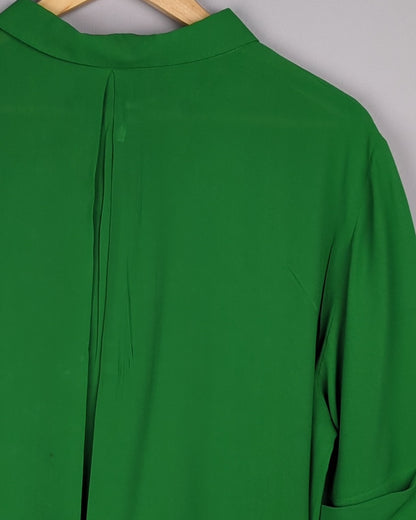 Arket Green Collared Blouse
