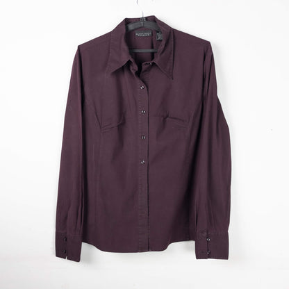 Burgundy Button Down Shirt