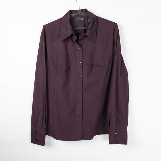Burgundy Button Down Shirt