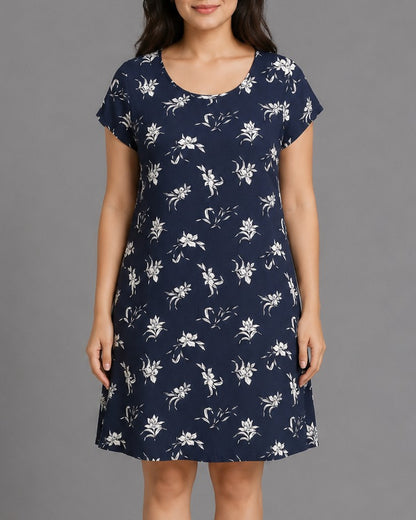 Forever 21 Blue Floral Dress