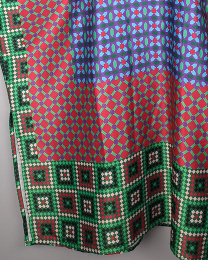Green Printed Coord Set