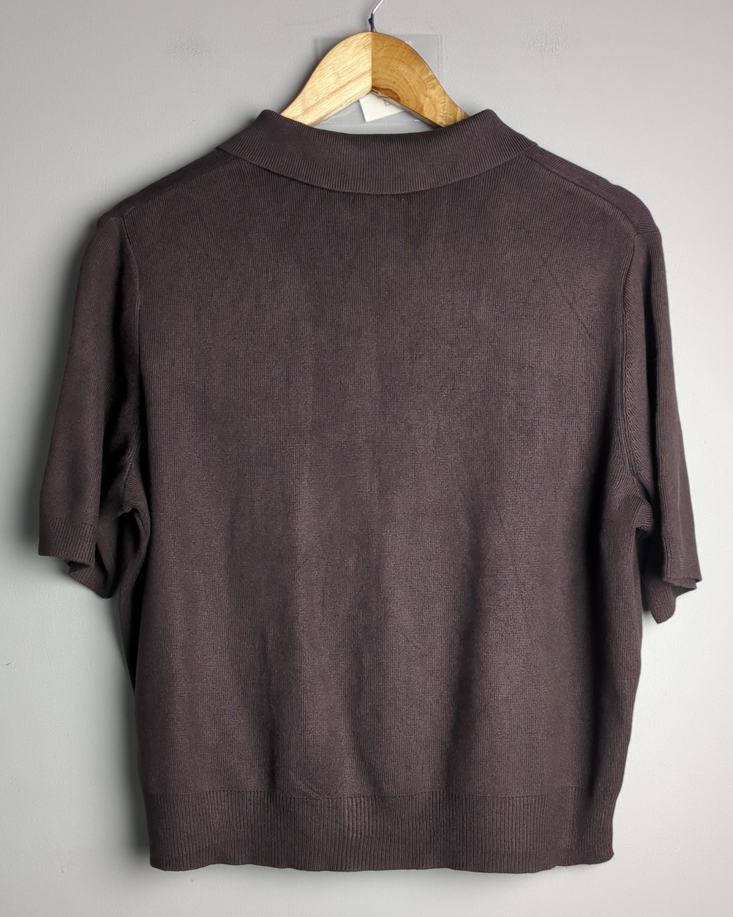 H&M Brown Knit Polo