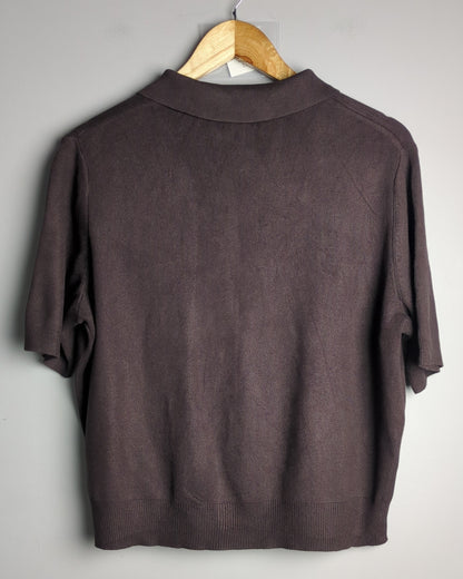 H&M Brown Knit Polo
