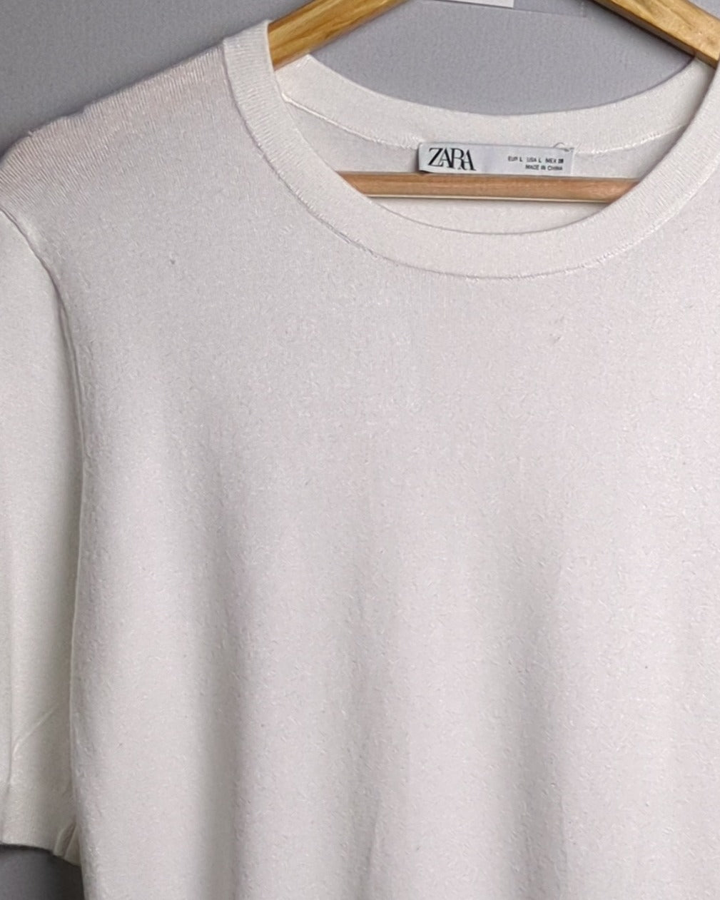 Zara White Knit Sweater