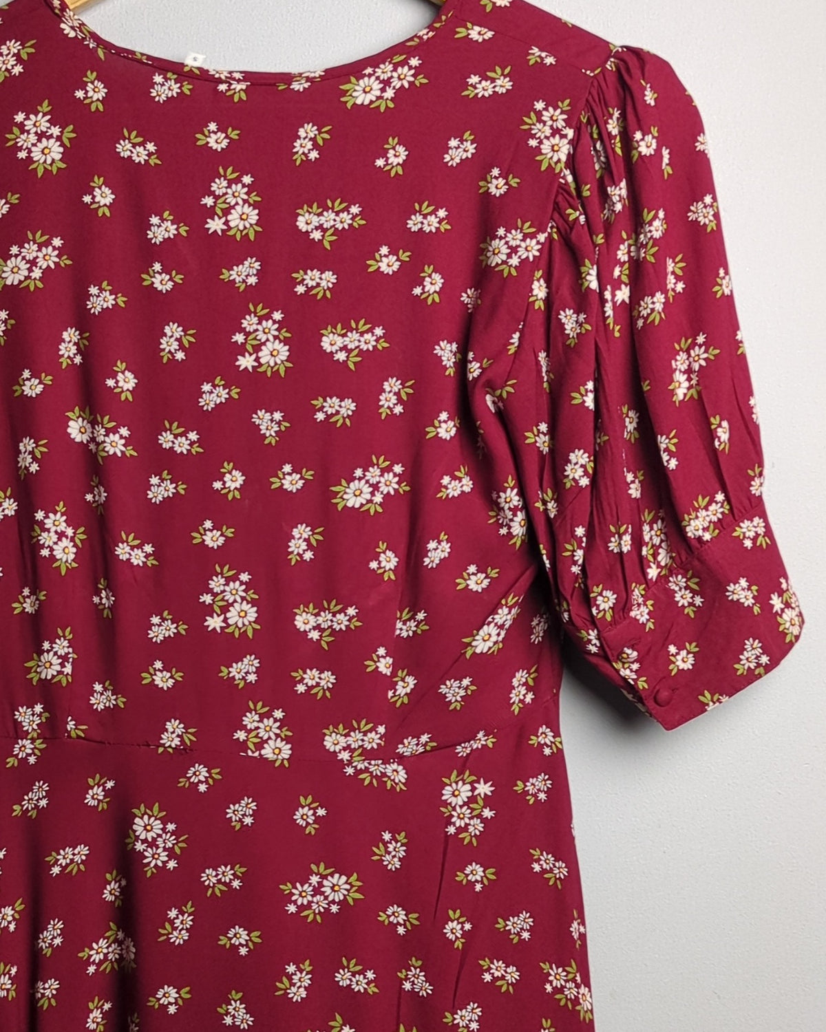 Cover Story Wine Floral Dress
